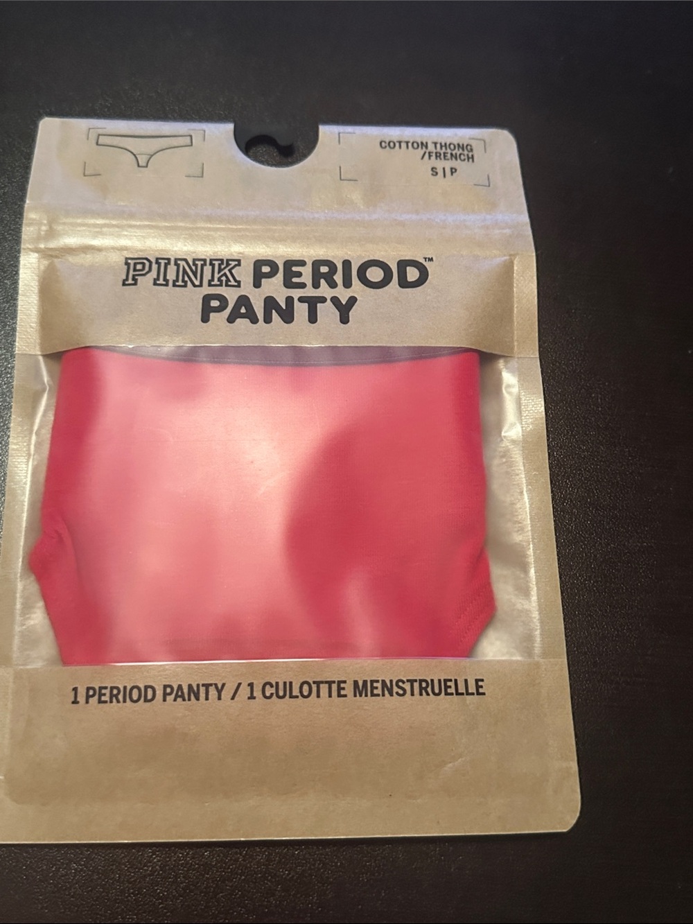 NWT Pink Period Panty -Thong